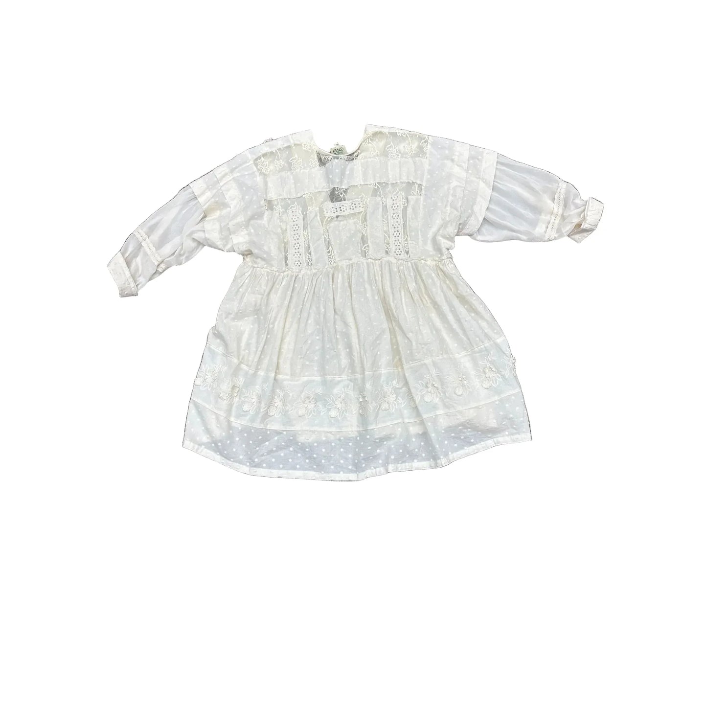 Top 3/4 Sleeve By Cma In Cream, Size: S