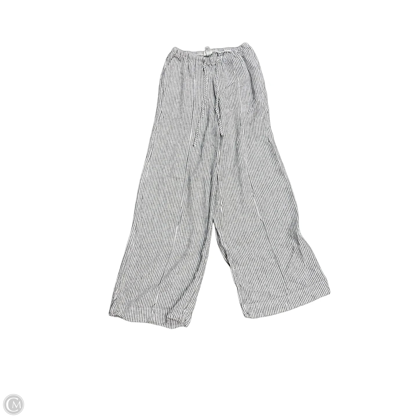 Pants Linen By A New Day In Striped Pattern, Size: Xs
