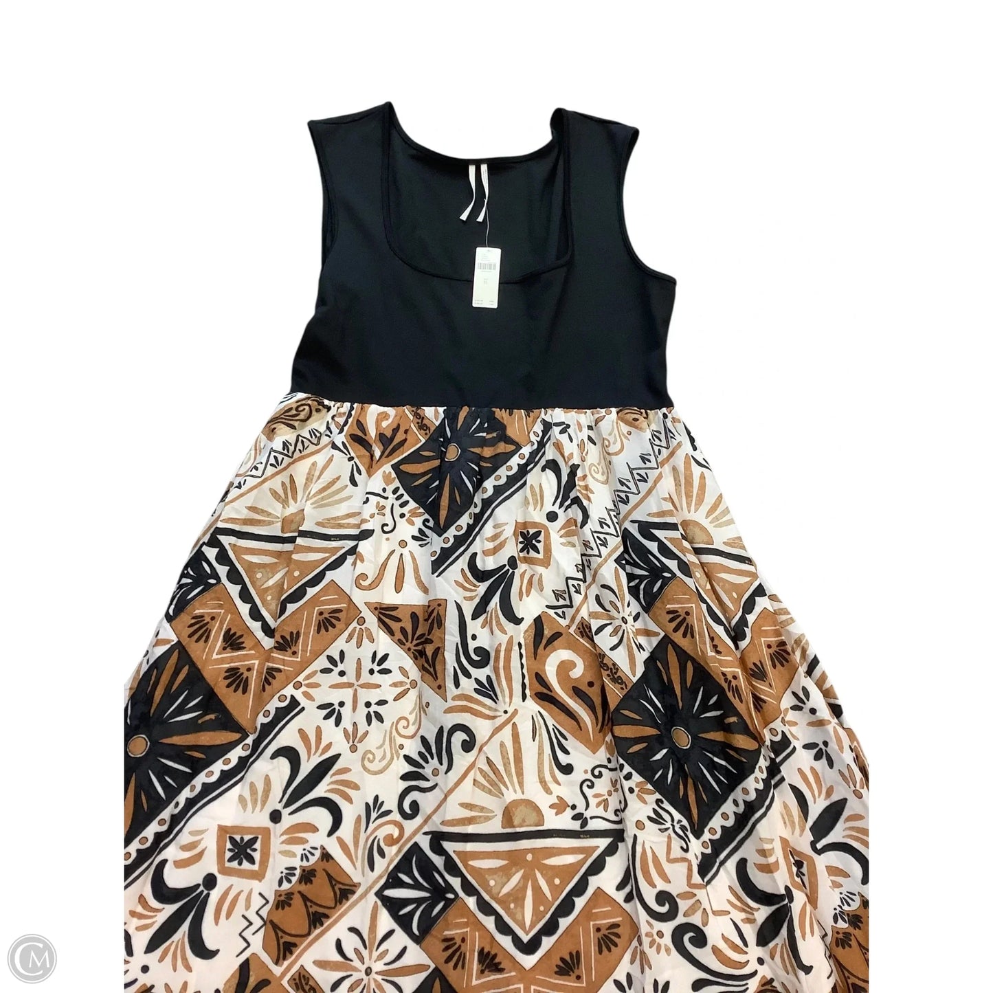 Dress Party Long By Anthropologie In Black & Brown, Size: Xl