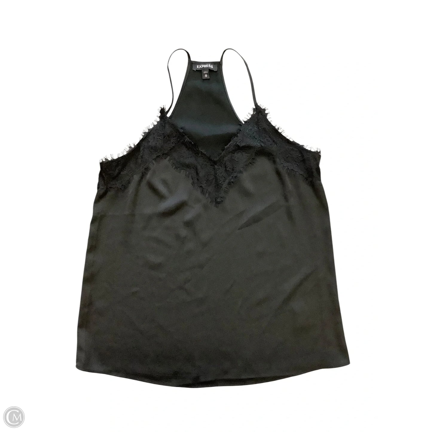 Blouse Sleeveless By Express In Black, Size: Xs