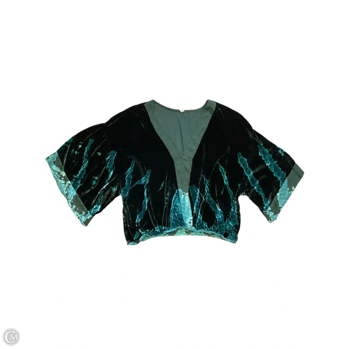 Blouse Long Sleeve By Young Fabulous & Broke In Green, Size: L
