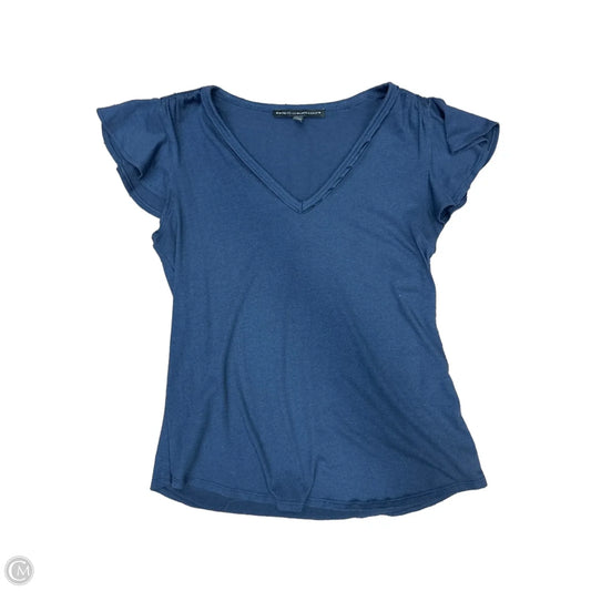 Top Short Sleeve By White House Black Market In Navy, Size: S