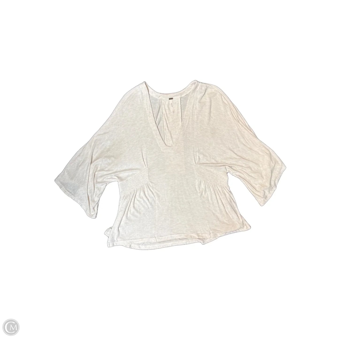 Top Long Sleeve Basic By Free People In Tan, Size: M