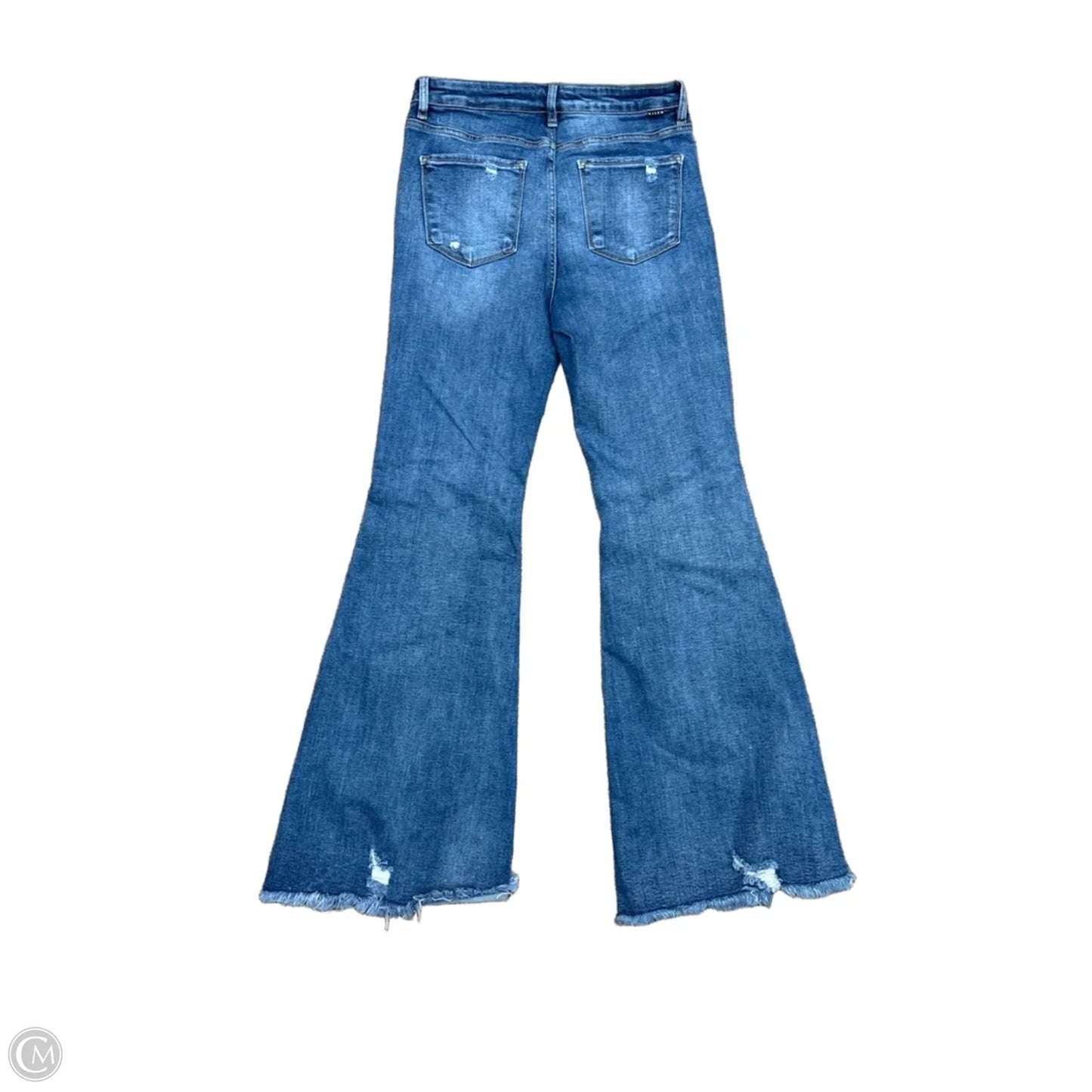 Jeans Wide Leg By Risen In Blue Denim, Size: 12
