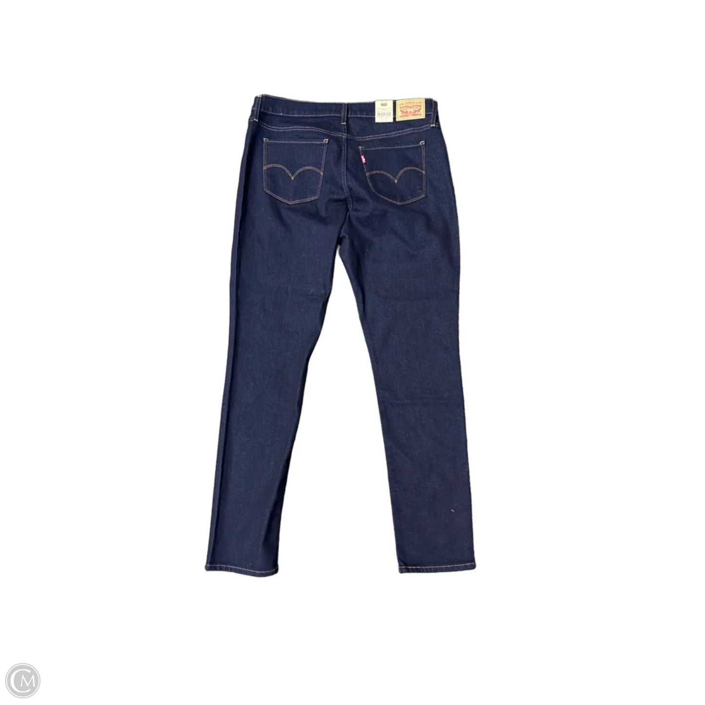 Jeans Skinny By Levis In Blue Denim, Size: 12