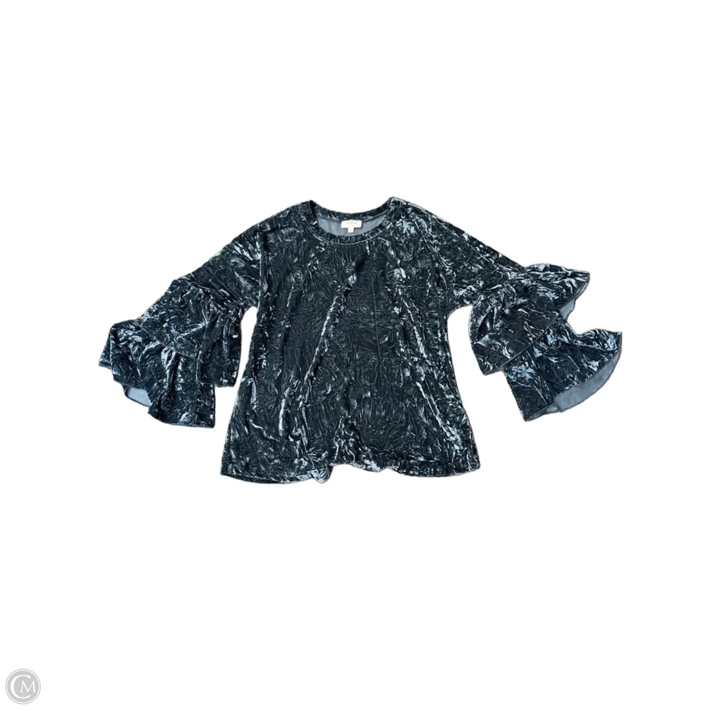 Blouse Long Sleeve By Umgee In Navy, Size: S