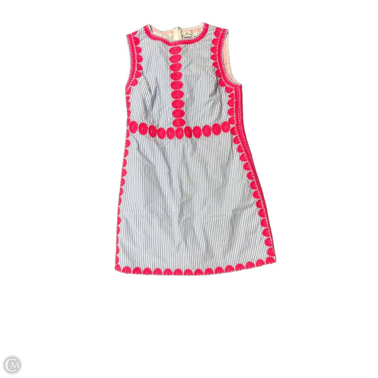 Dress Casual Midi By Vineyard Vines In Blue & Cream, Size: 6