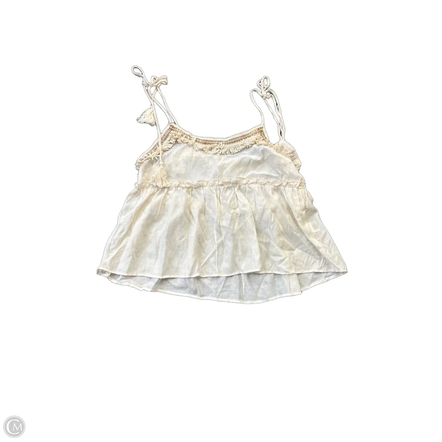 Tank Top By Shein In Cream, Size: Xl