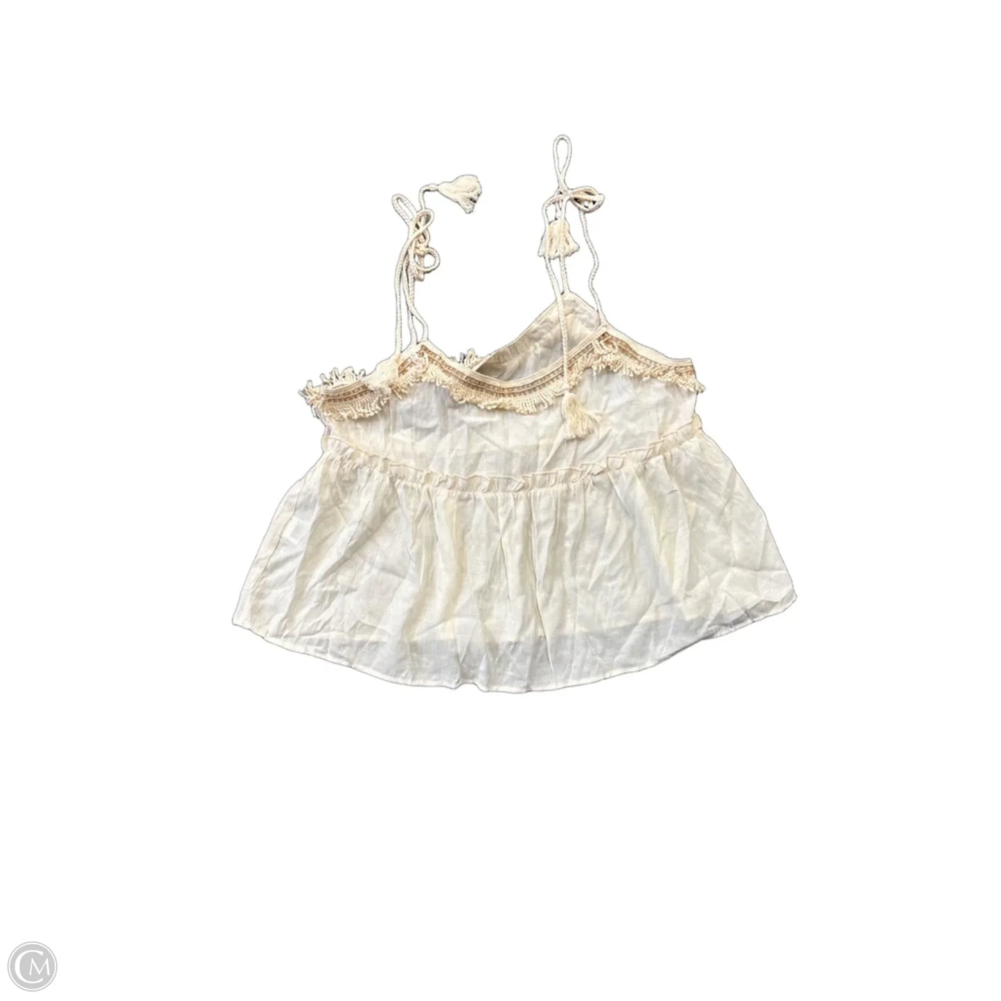 Tank Top By Shein In Cream, Size: Xl