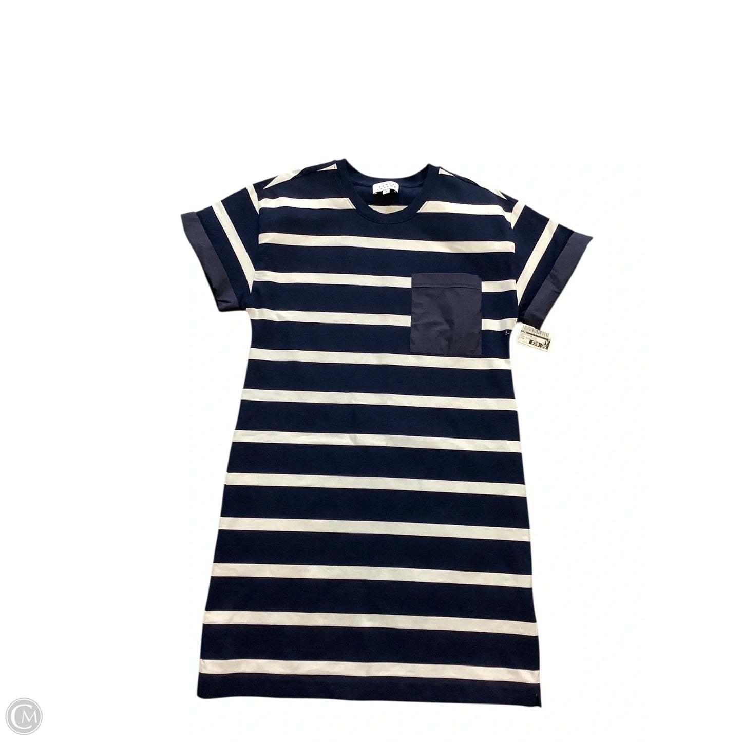 Dress Casual Midi By Cmb In Navy, Size: M