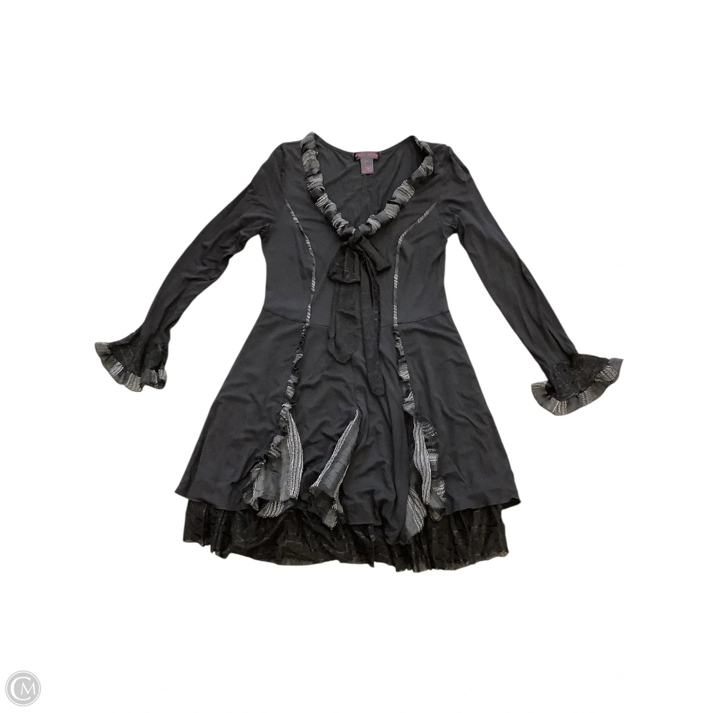 Tunic Long Sleeve By Cmb In Black, Size: S