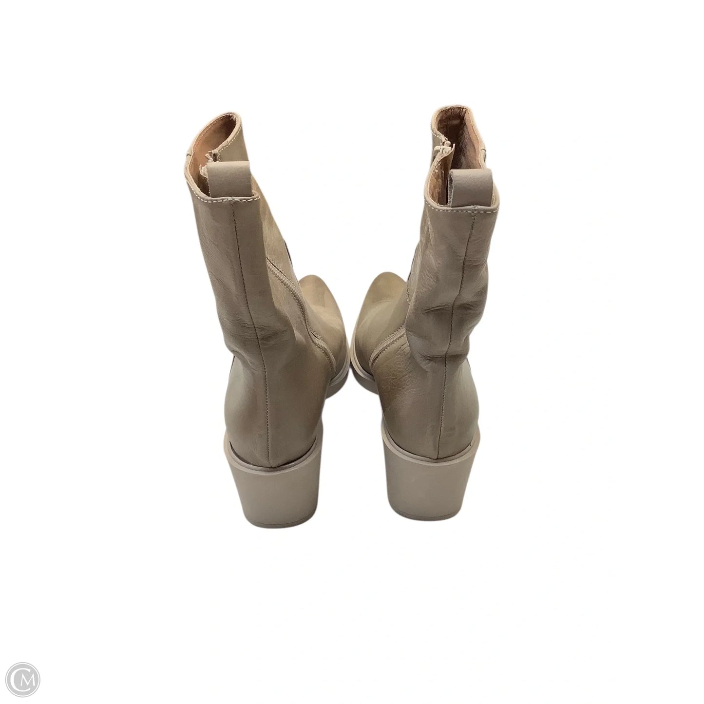 Boots Ankle Heels By Sesto Meucci, In Tan, Size: 9,