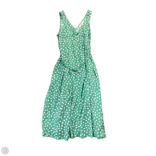 Dress Casual Midi By Loft In Polkadot Pattern, Size: Xxs