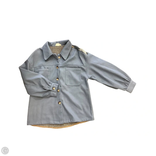Jacket Shirt By New In In Blue Size: L