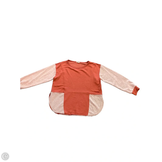 Sweatshirt Crewneck By Bibi In Orange, Size: M