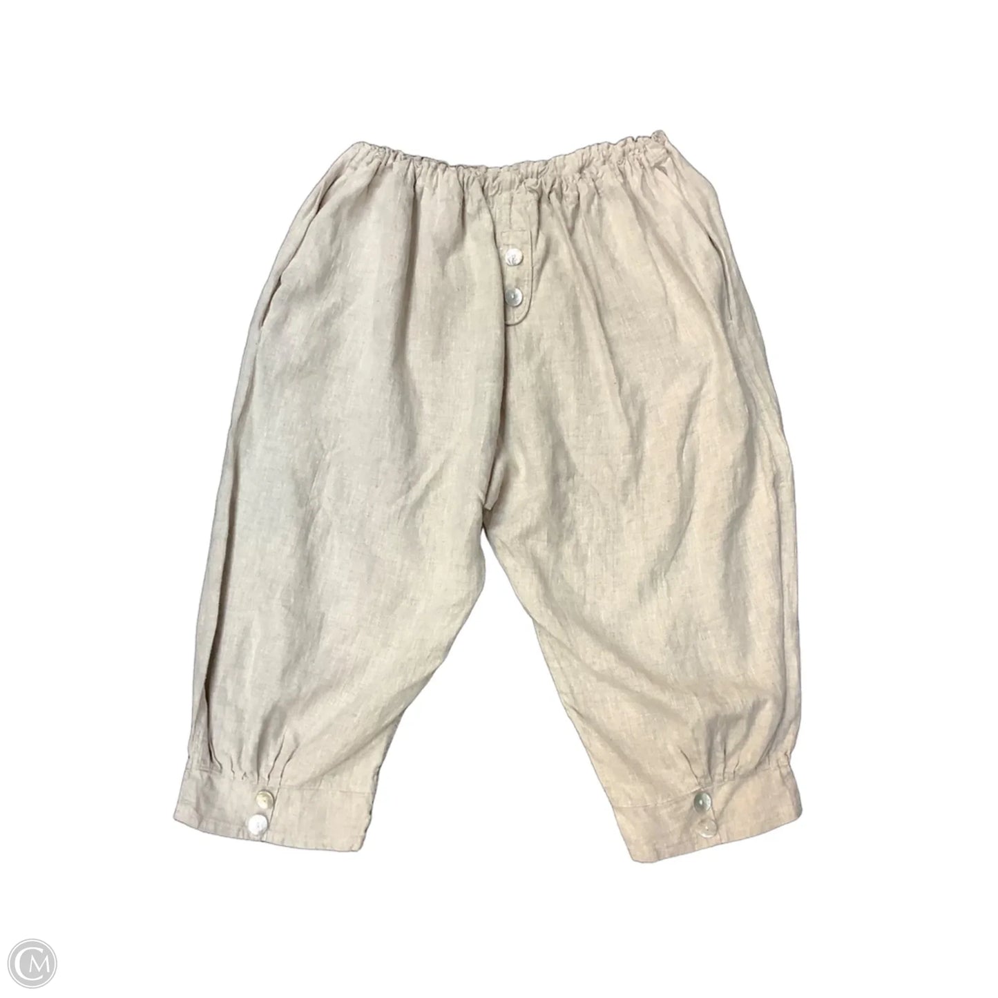 Pants Linen By Cmb In Tan, Size: Osfm