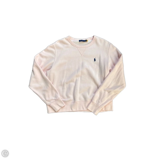 Sweatshirt Crewneck By Polo Ralph Lauren In Pink, Size: Xl