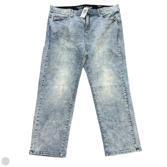 Jeans Straight By Torrid In Blue Denim, Size: 22