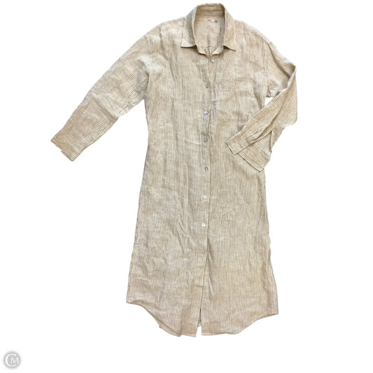 Dress Casual Maxi By Faherty In Tan yellow, Size: Xs