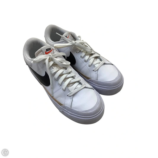 Shoes Athletic By Nike In White, Size: 10