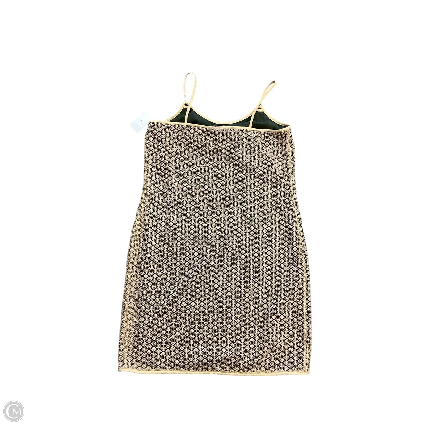 Dress Designer By Diane Von Furstenberg In Gold & Green, Size: Xs