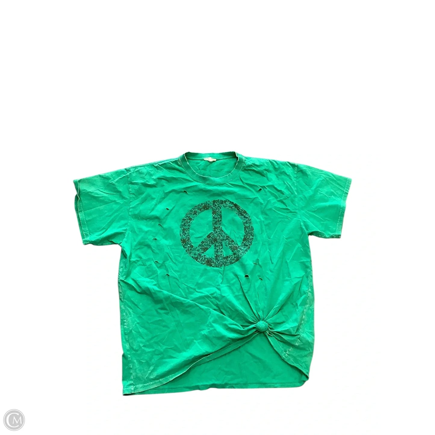 Top Short Sleeve Basic By Easel In Green, Size: M