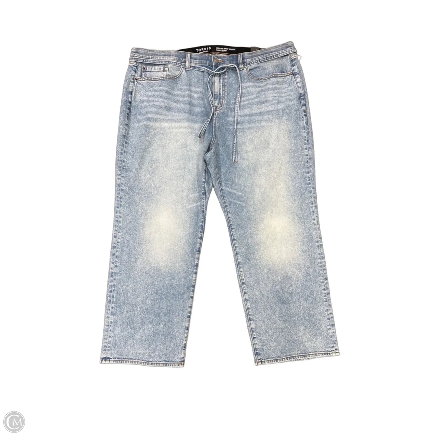 Jeans Straight By Torrid In Blue Denim, Size: 20