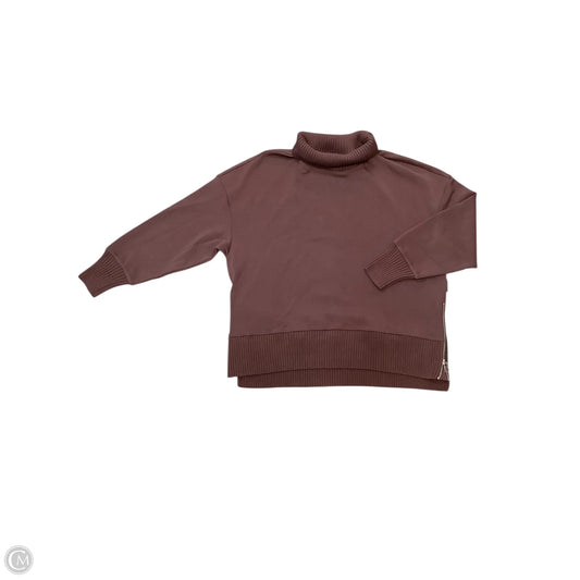 Sweatshirt Collar By Varley In Brown, Size: M