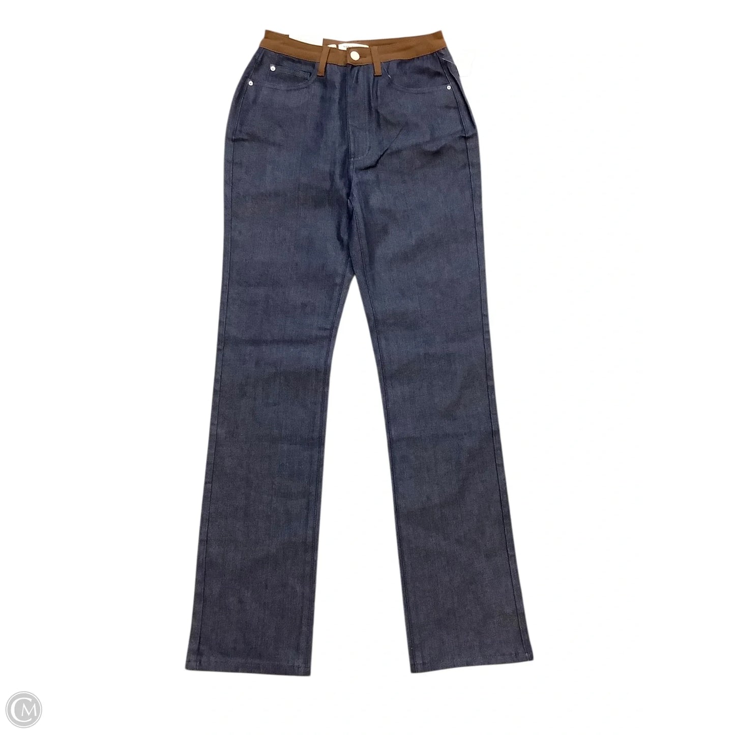 Jeans Straight By Free People-Weworewhat In Blue & Brown, Size: 6(28)