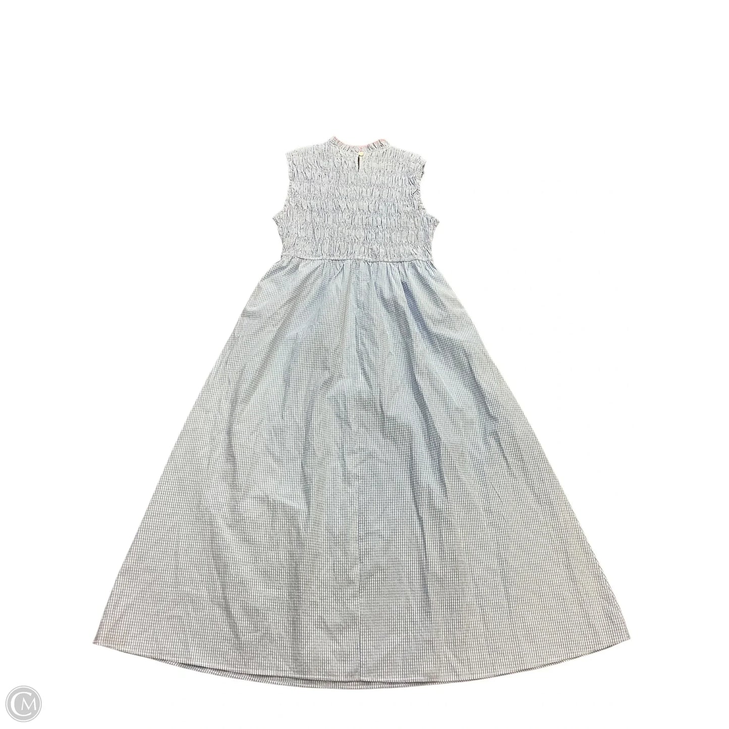 Dress Casual Maxi By Petal & Pup In Blue & White, Size: L