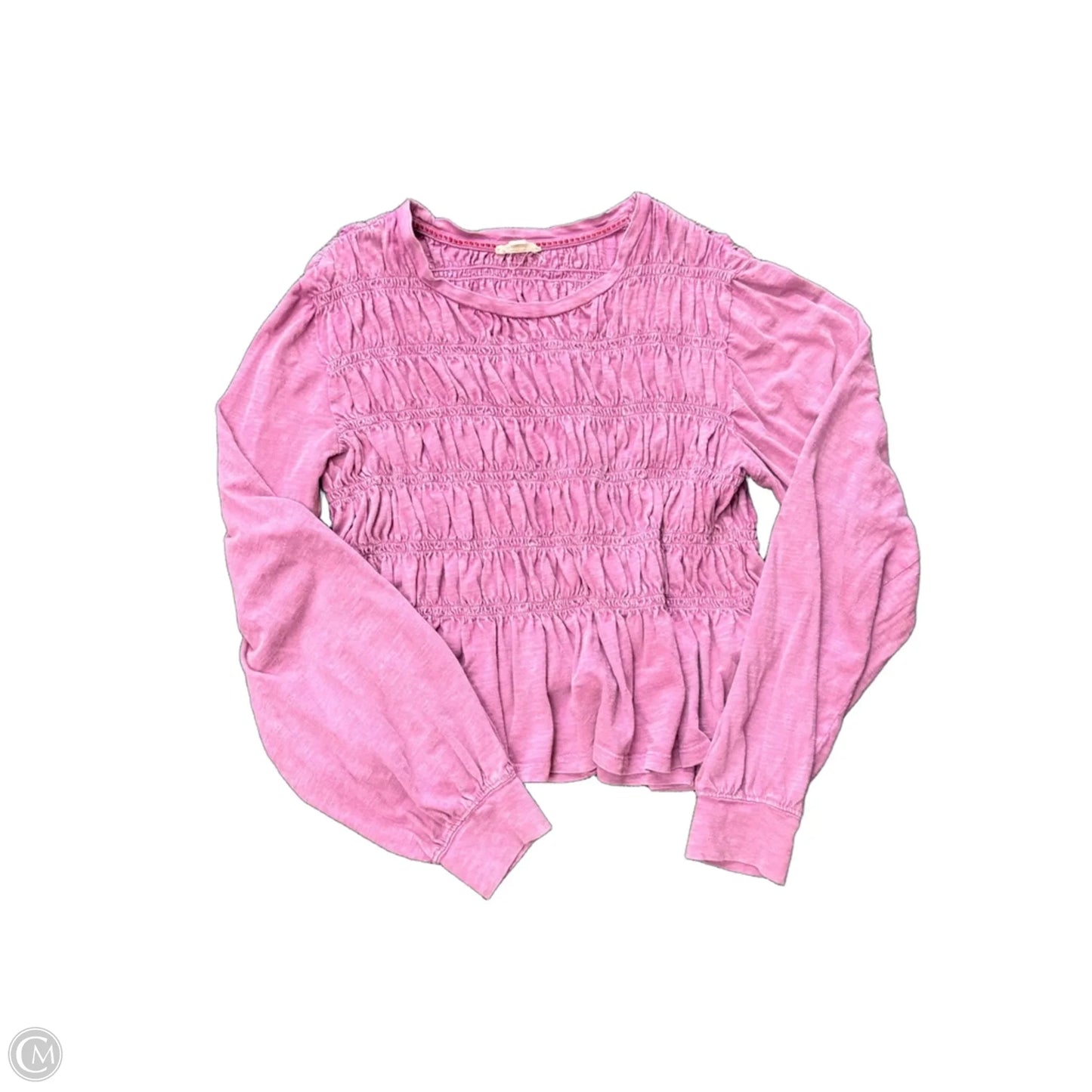 Top Long Sleeve Basic By Pilcro In Purple, Size: M