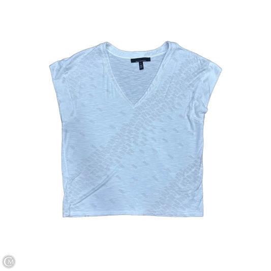 Top Short Sleeve By White House Black Market In White, Size: L