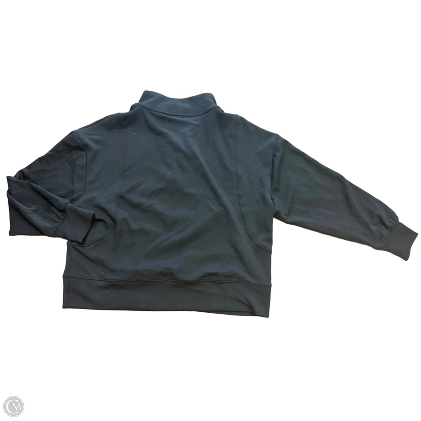 Athletic Top Long Sleeve Collar By Lou And Grey In Black, Size: L