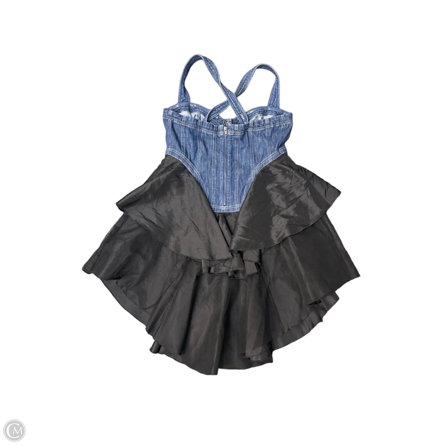Dress Casual Short By Pilcro In Black & Blue, Size: L
