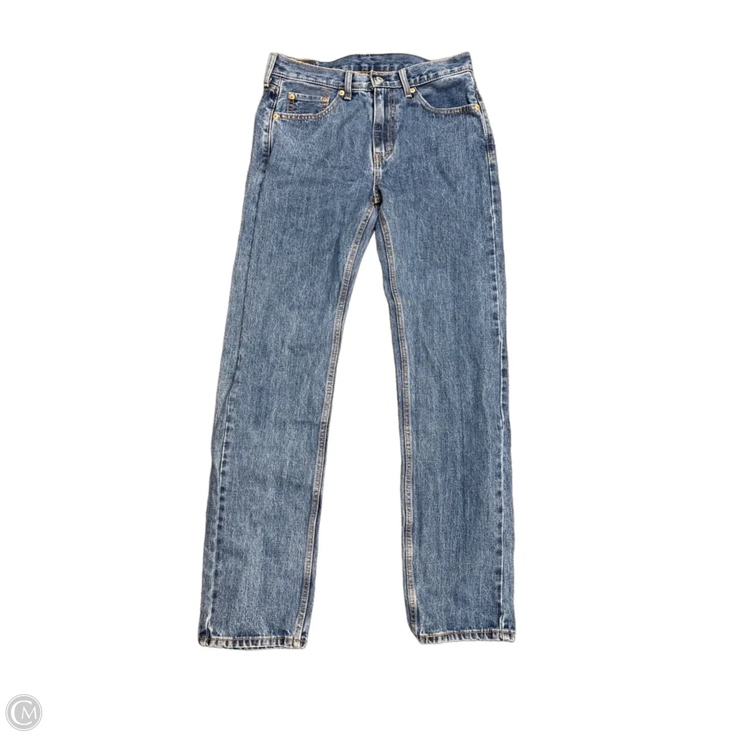 Jeans Straight By Levis In Blue Denim, Size: 10