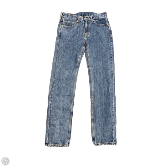 Jeans Straight By Levis In Blue Denim, Size: 10