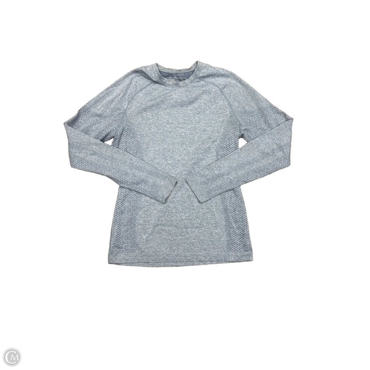 Athletic Top Long Sleeve Crewneck By Cmc In Blue, Size: M