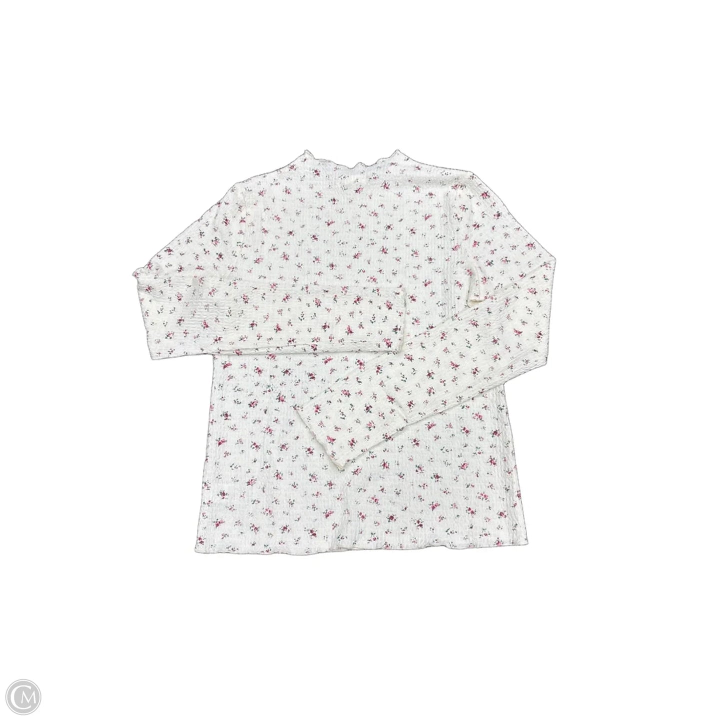 Top Long Sleeve By Wishlist In Cream, Size: M