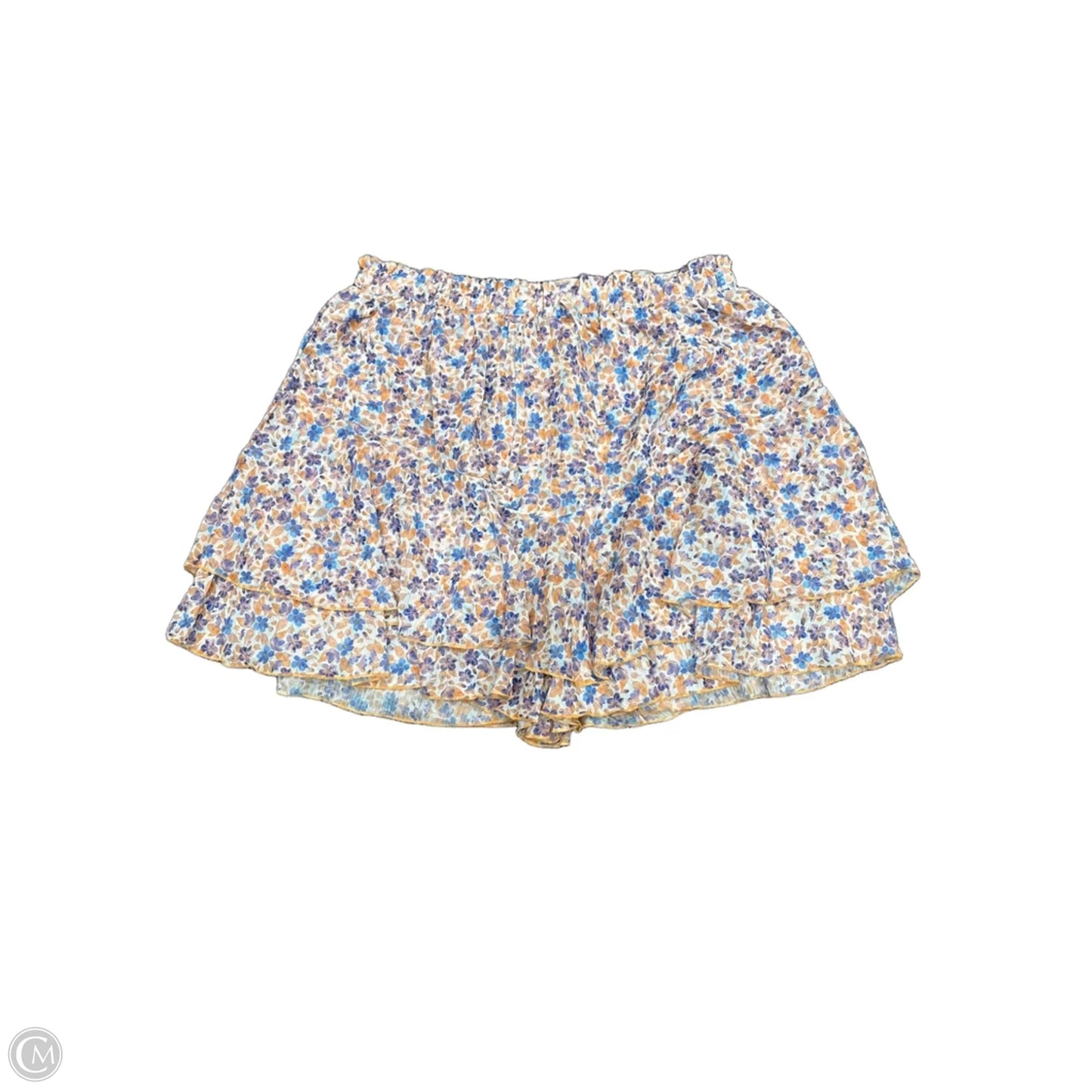 Skort By Cmf In Orange & Purple, Size: Xl