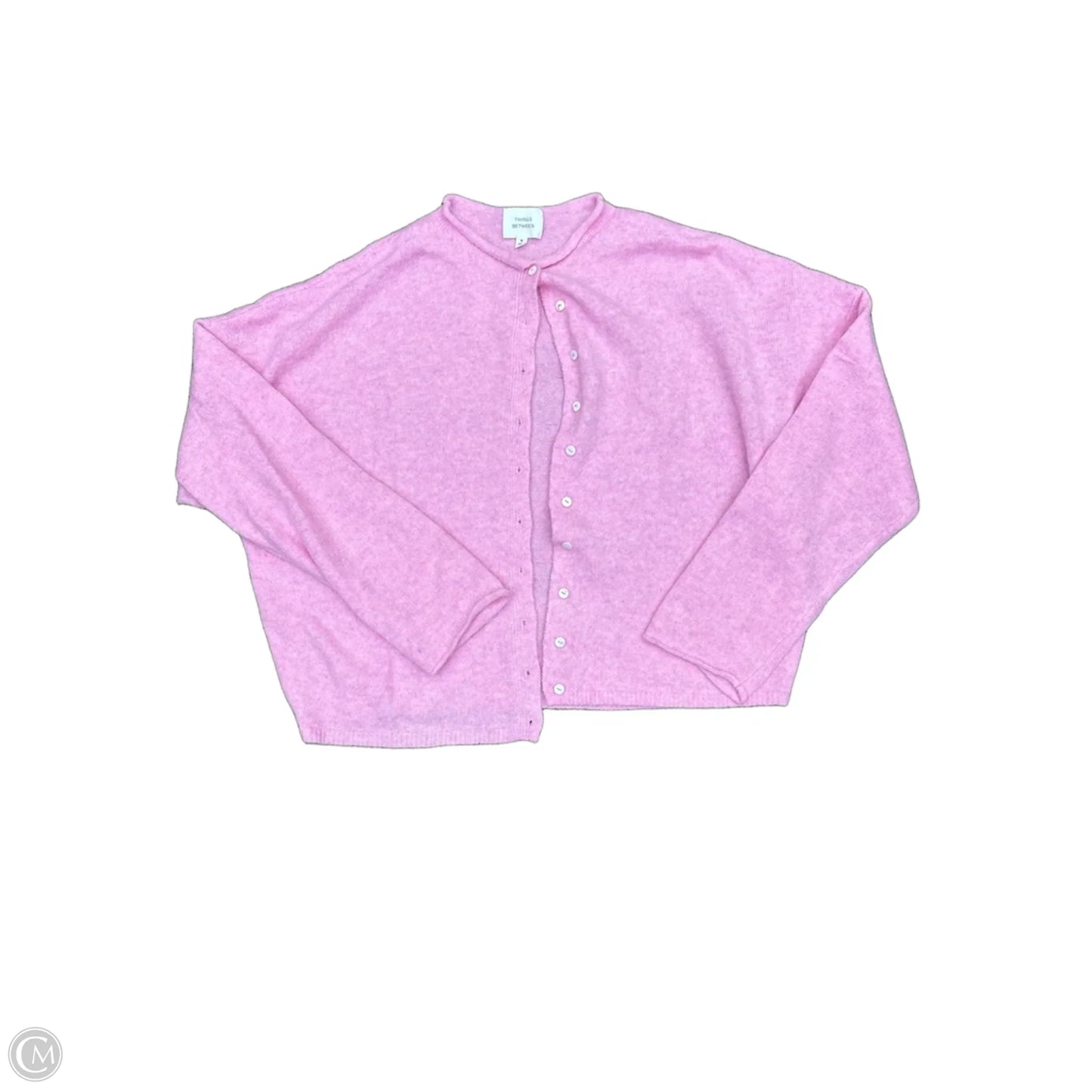 Cardigan By Clothes Mentor In Pink, Size: M