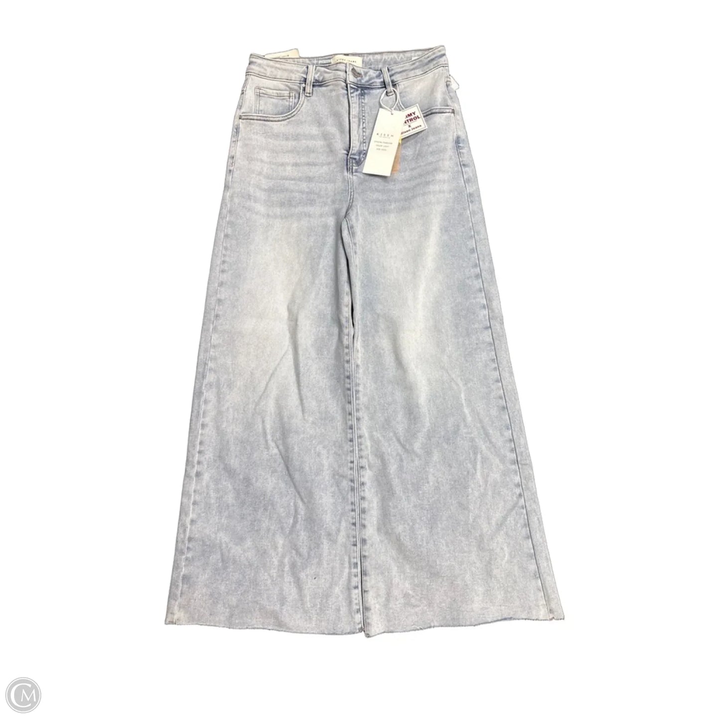 Jeans Wide Leg By Risen In Blue Denim, Size: 12