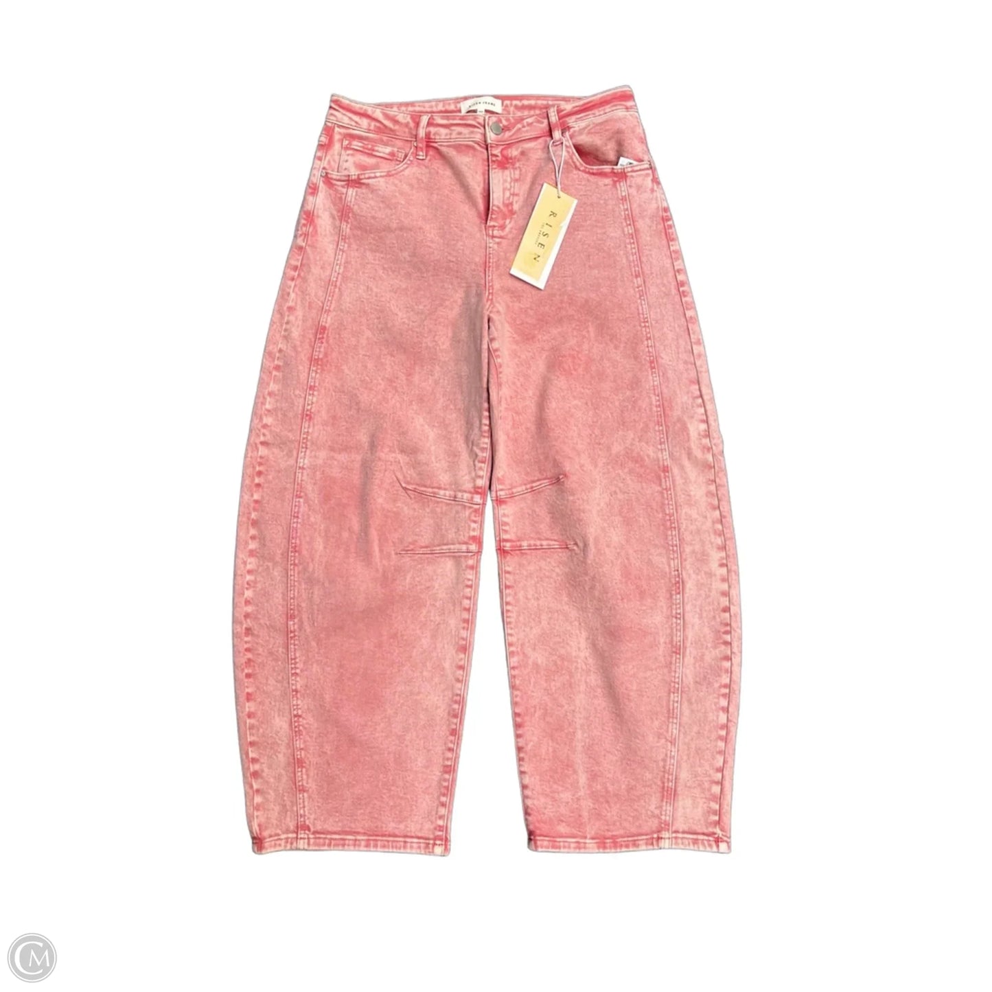 Jeans Wide Leg By Risen In Red Denim, Size: 14