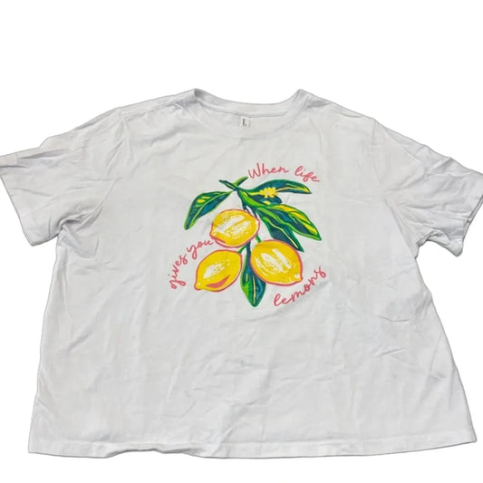 Top Short Sleeve Basic By Bella + Canvas In White, Size: 2x