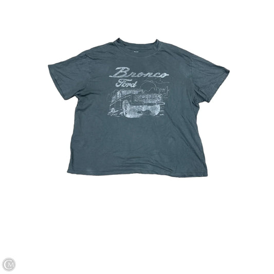 Top Short Sleeve Basic By Abercrombie And Fitch In Grey, Size: L