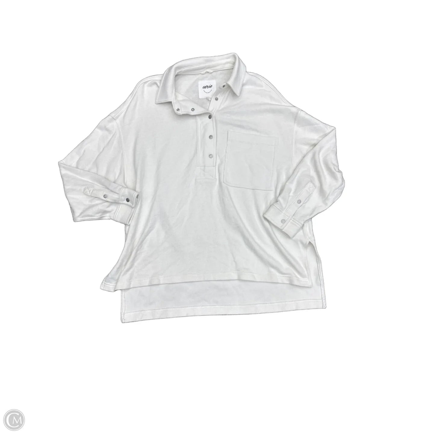 Sweatshirt Collar By Aerie In White, Size: L