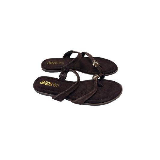 Sandals Designer By Jason Wu In Brown, Size: 9