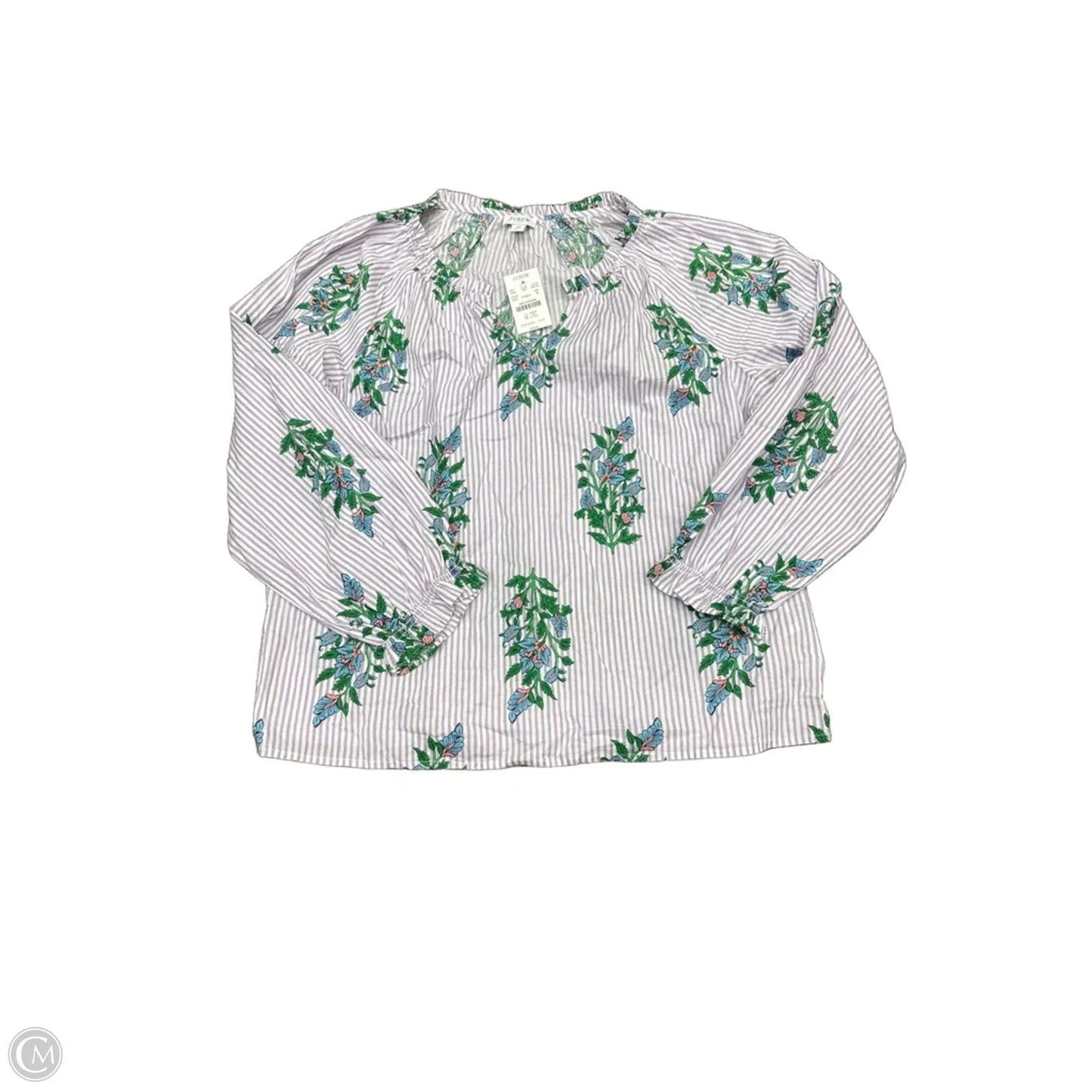 Top Long Sleeve By J. Crew In Purple, Size: M