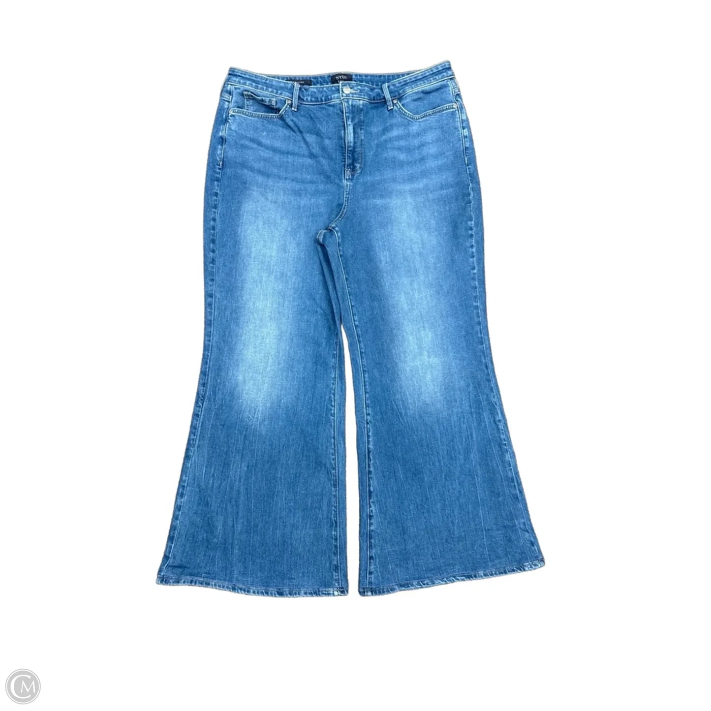 Jeans Wide Leg By Not Your Daughters Jeans In Blue Denim, Size: 16
