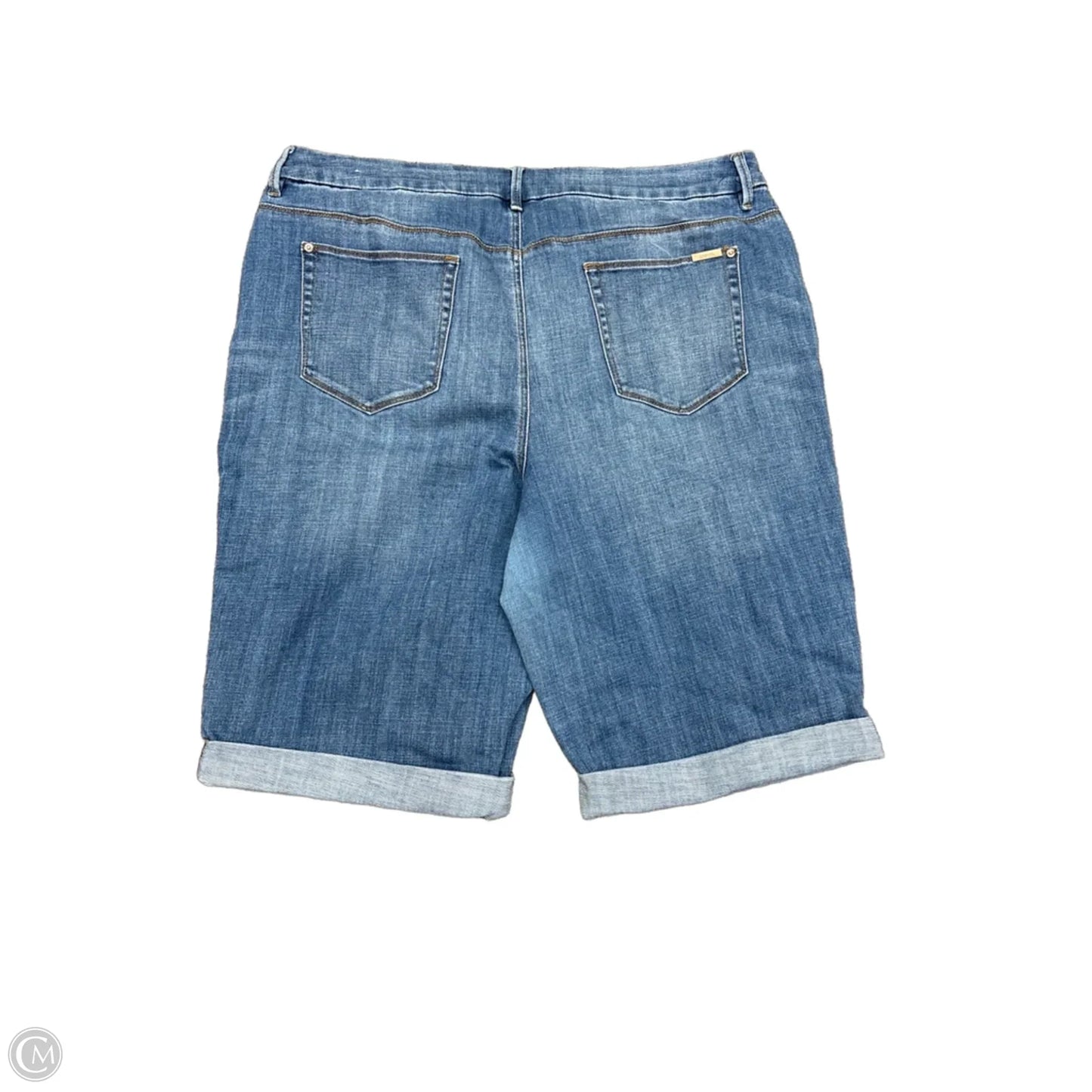 Shorts By Chicos In Blue Denim, Size: 14
