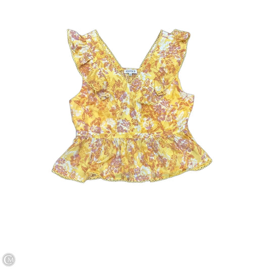 Top Sleeveless By Nanette By Nanette Lepore In Yellow, Size: Xl